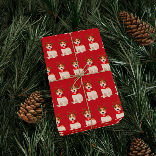 Jack Russel Red Wrapping Paper - Finleys Online