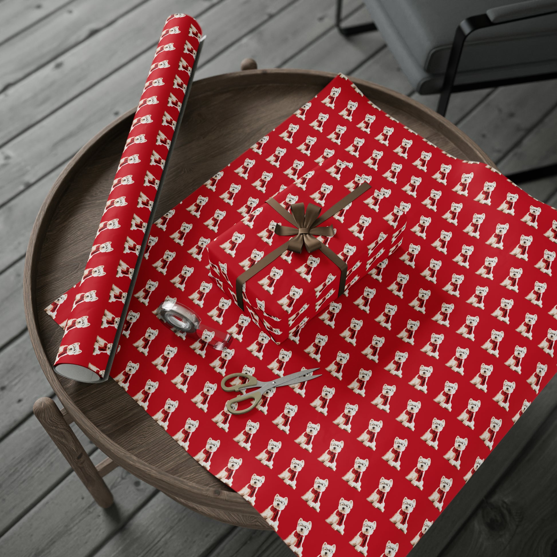 Westie Red Wrapping Paper - Finleys Online