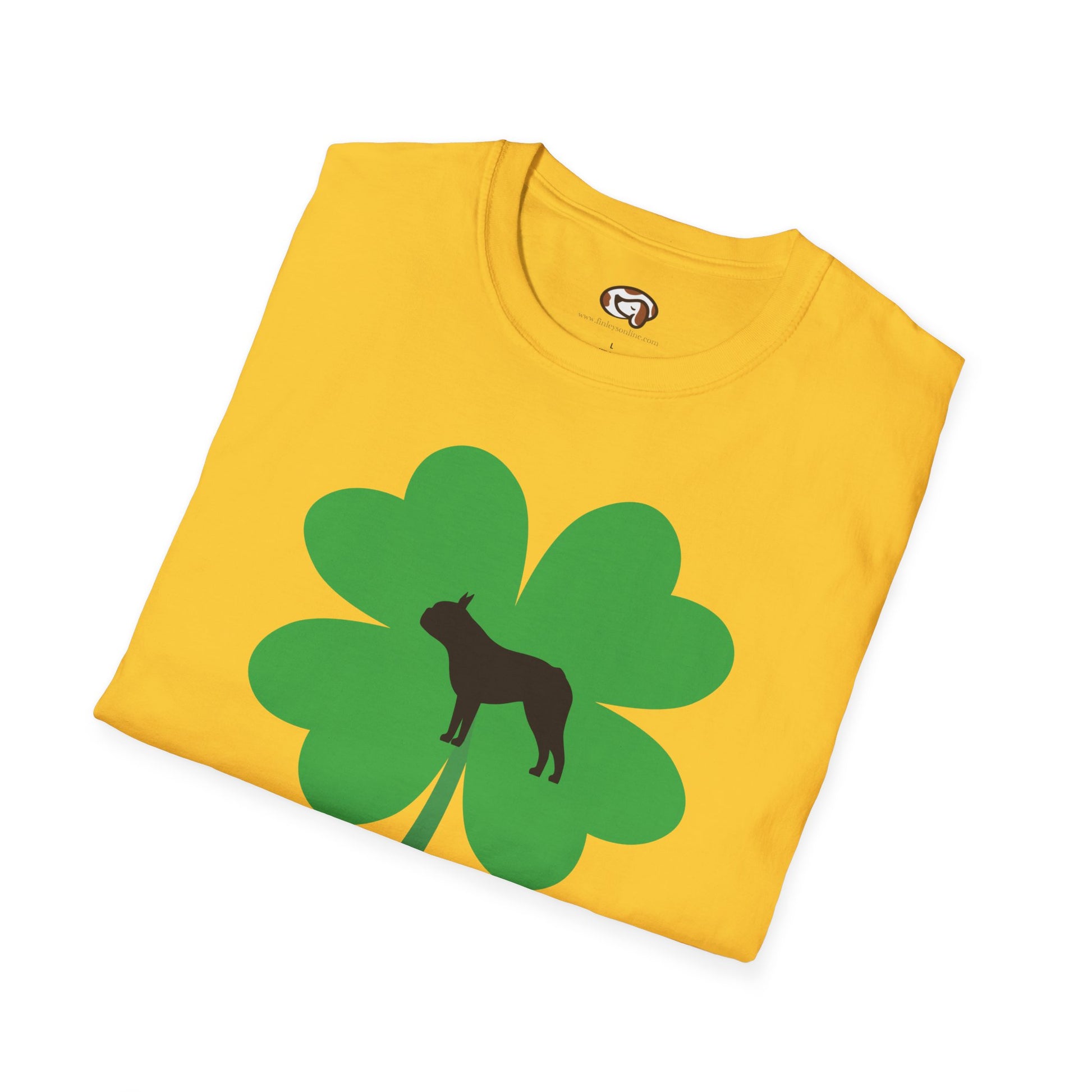 Lucky Boston Terrier Unisex T-Shirt - Finleys Online