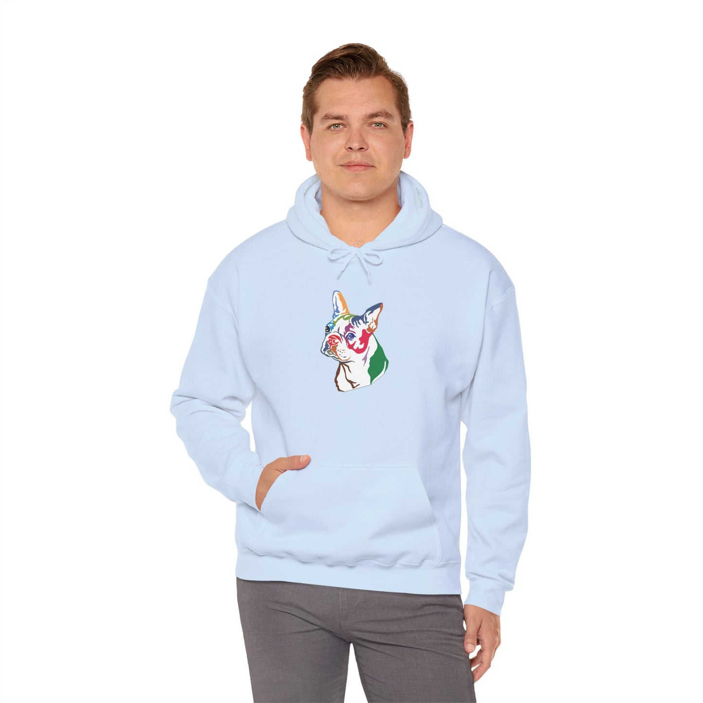 Boston Terrier Modern Art - Unisex Heavy Blend™ Hooded Sweatshirt