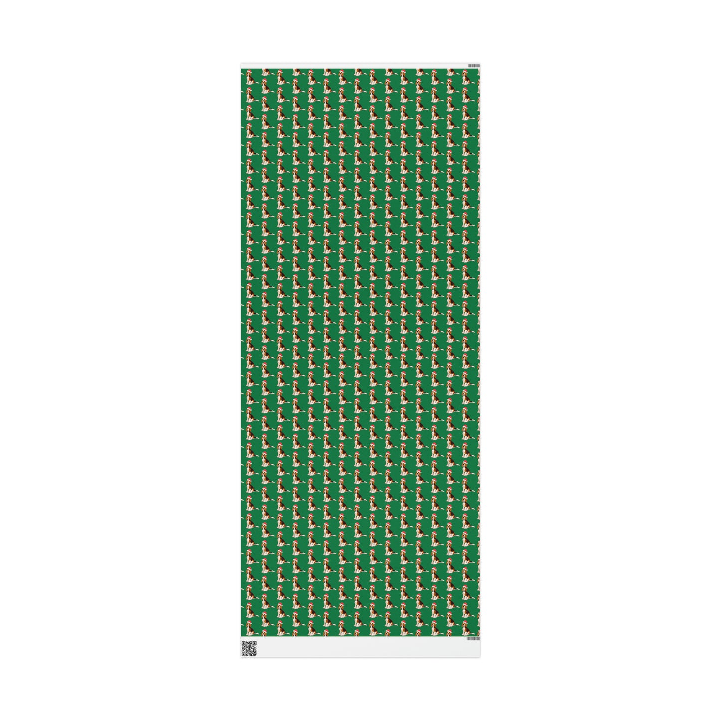 New Sizes: Santa Beagle Green Wrapping Paper - Finleys Online