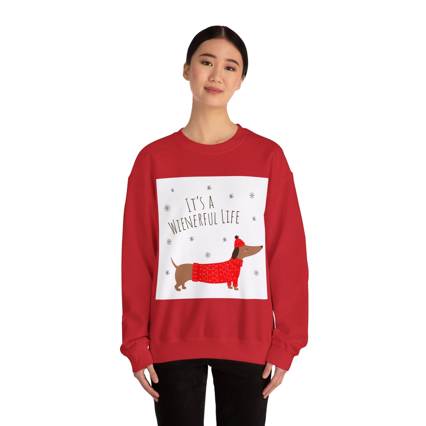 "It's a Wienerful Life" Heavy Blend™ Crewneck Sweatshirt