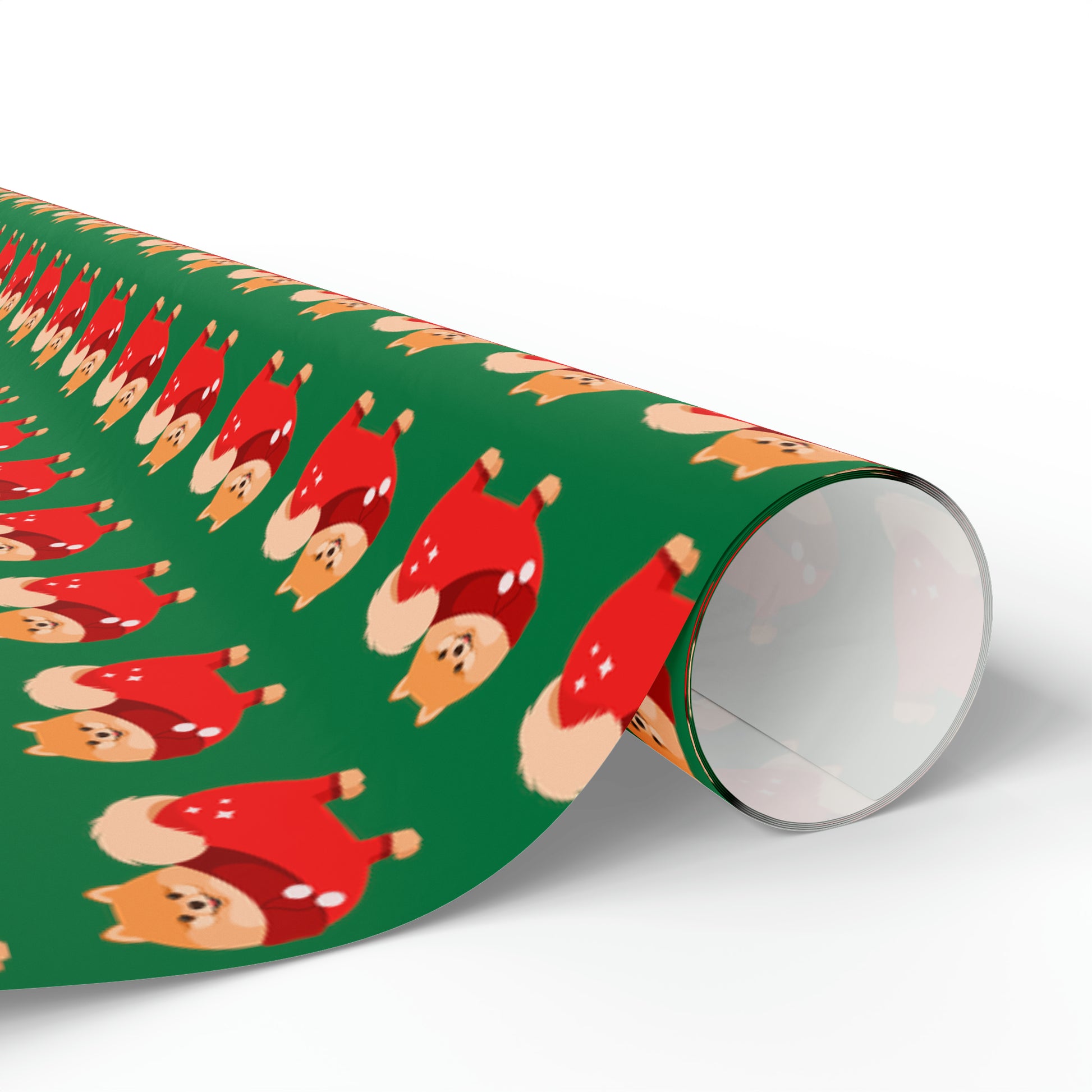 Pomeranian Green Wrapping Paper - Finleys Online