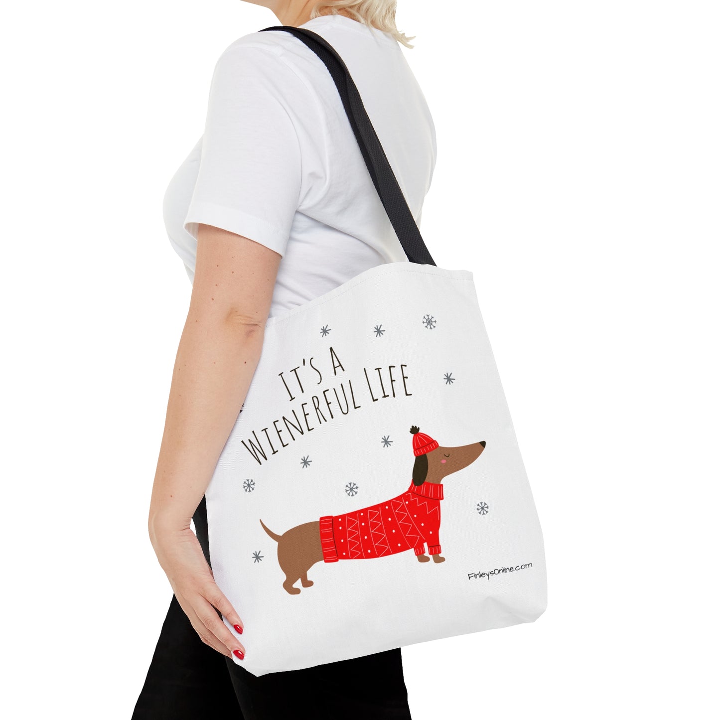 It's a Wienerful Life Dachshund Tote Bag