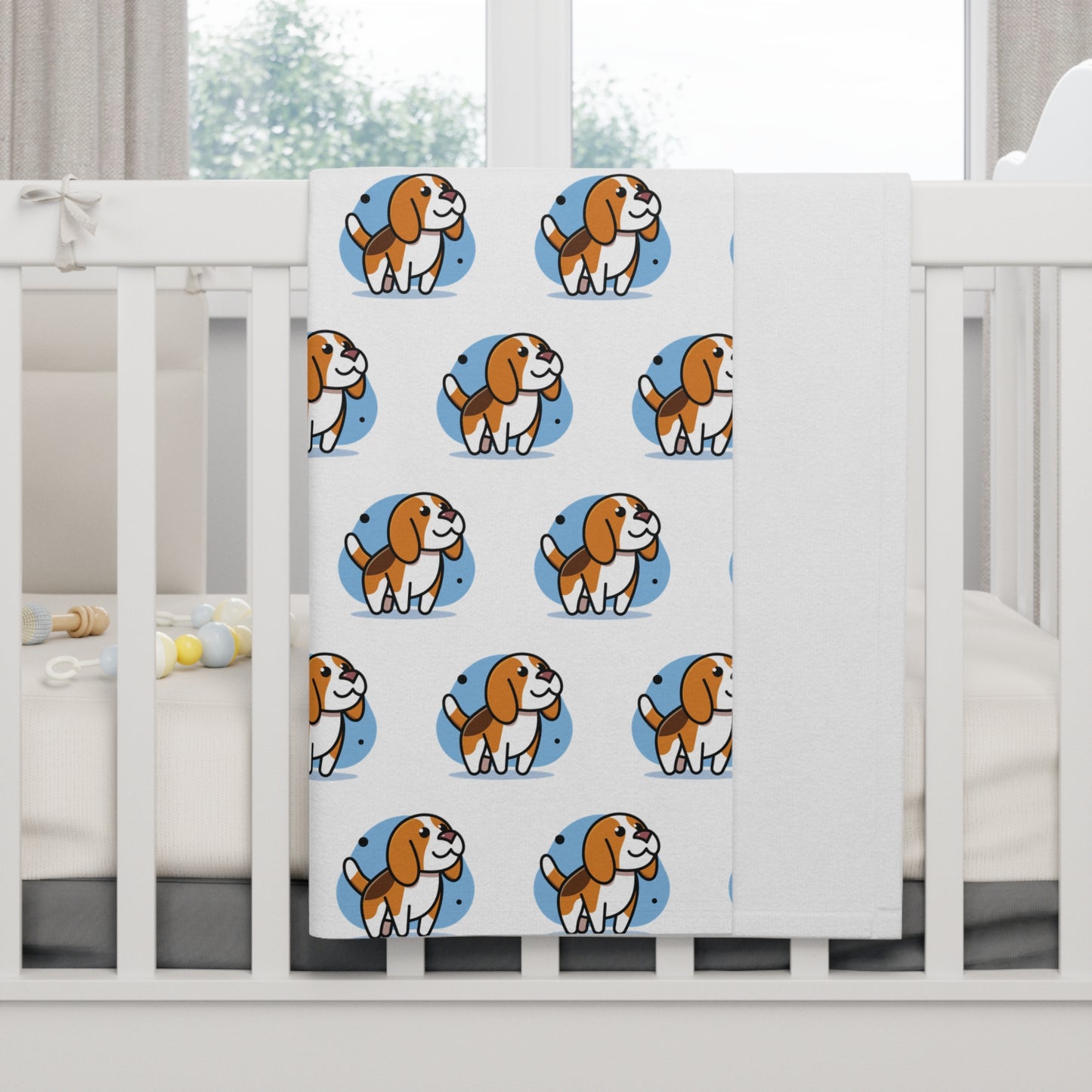 Beagle Bubble Soft Fleece Baby Blanket