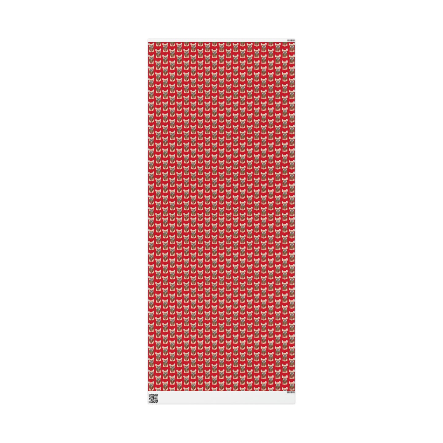 New Sizes: French Bulldog (Frenchie) Red Wrapping Paper - Finleys Online