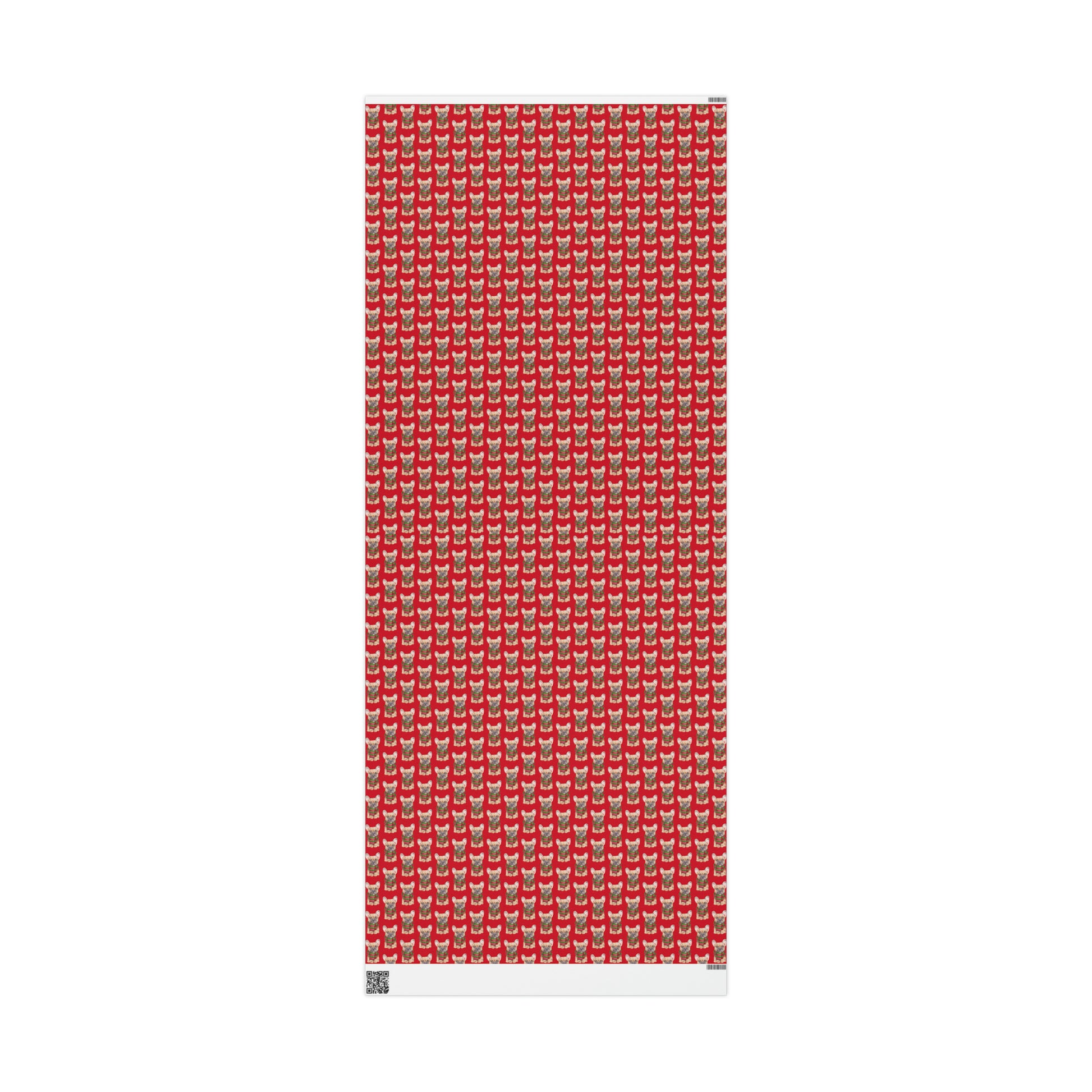 New Sizes: French Bulldog (Frenchie) Red Wrapping Paper - Finleys Online