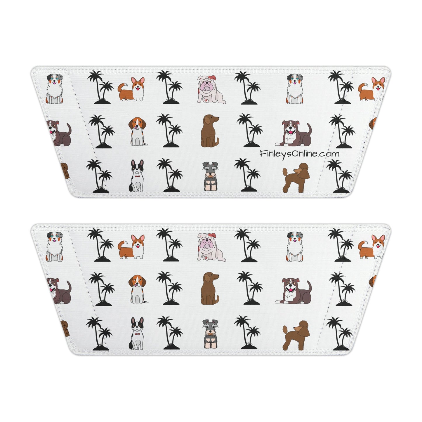 Dogs & Palms Womens Slides — Washable Beach & Shower Sandals for Dog Lovers