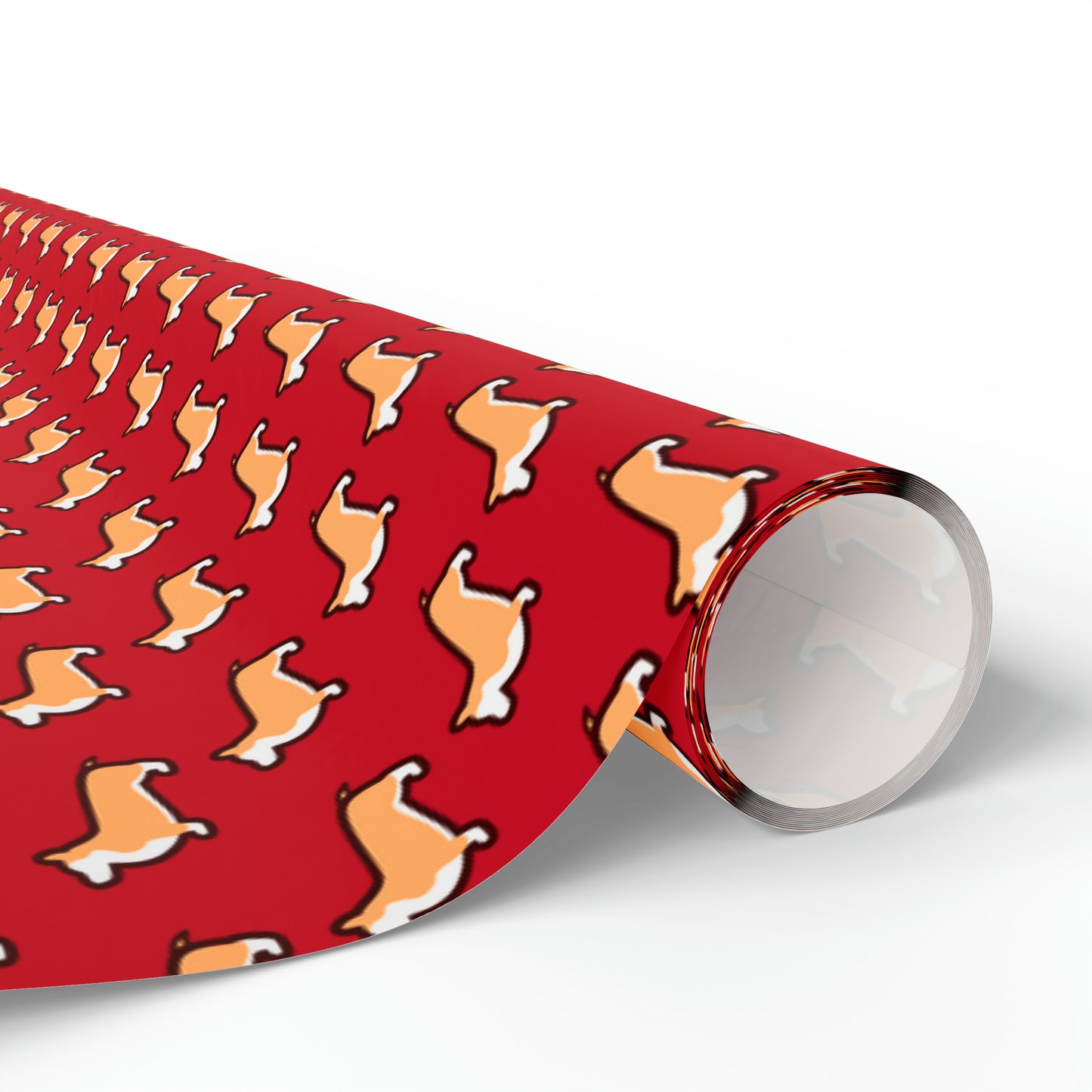 Modern Corgi Red Wrapping Paper - Finleys Online