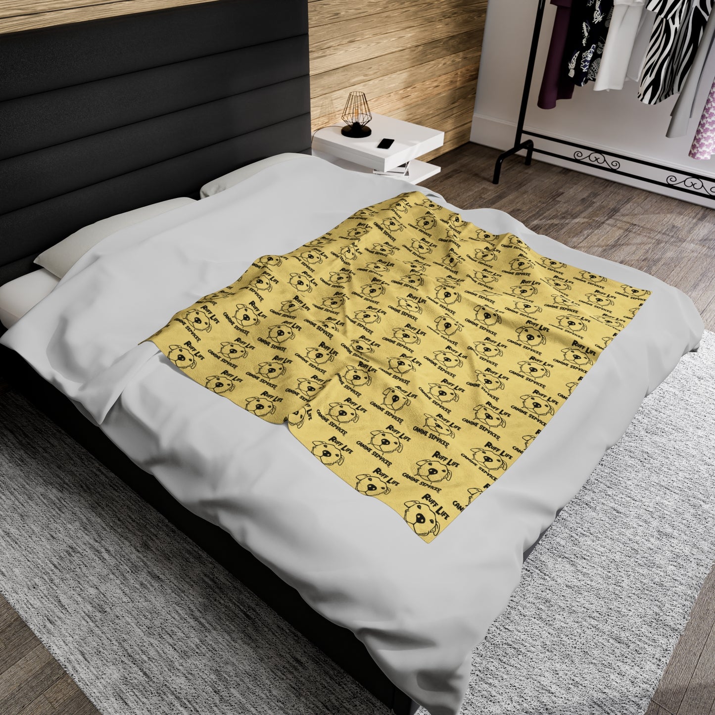 Ruff Life (Logo 2) Velveteen Blanket