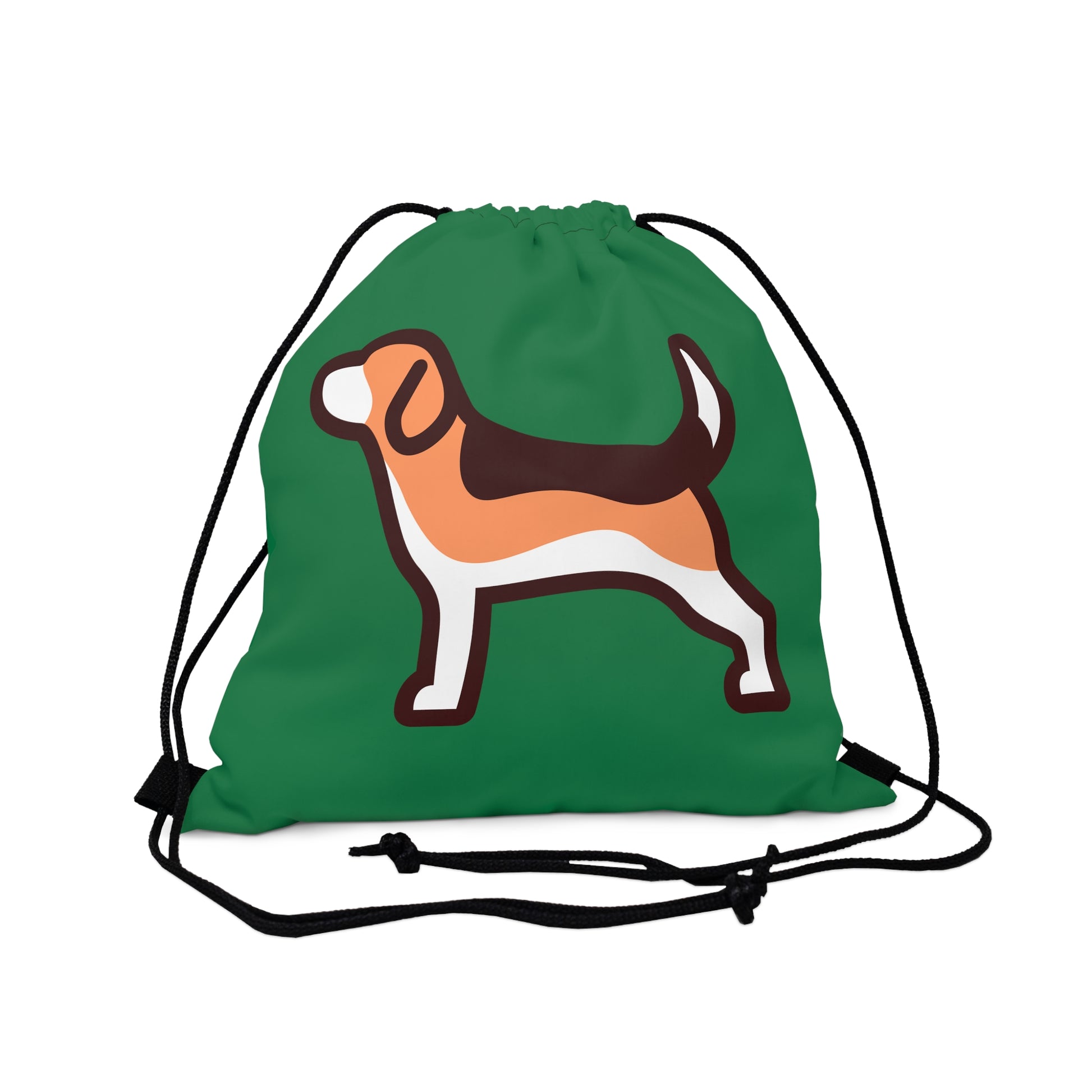 Modern Beagle Outdoor Drawstring Bag - Green - Finleys Online