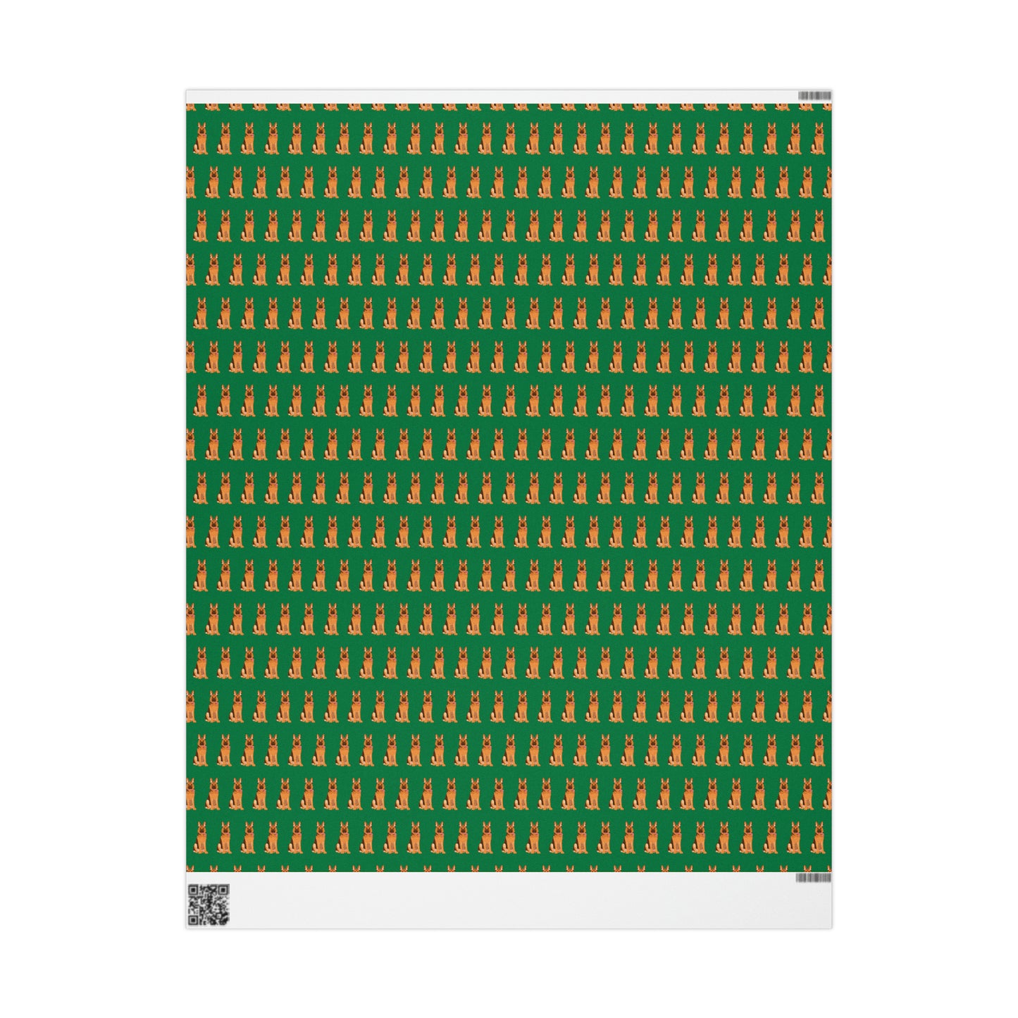 German Shepherd Green Wrapping Paper - Finleys Online