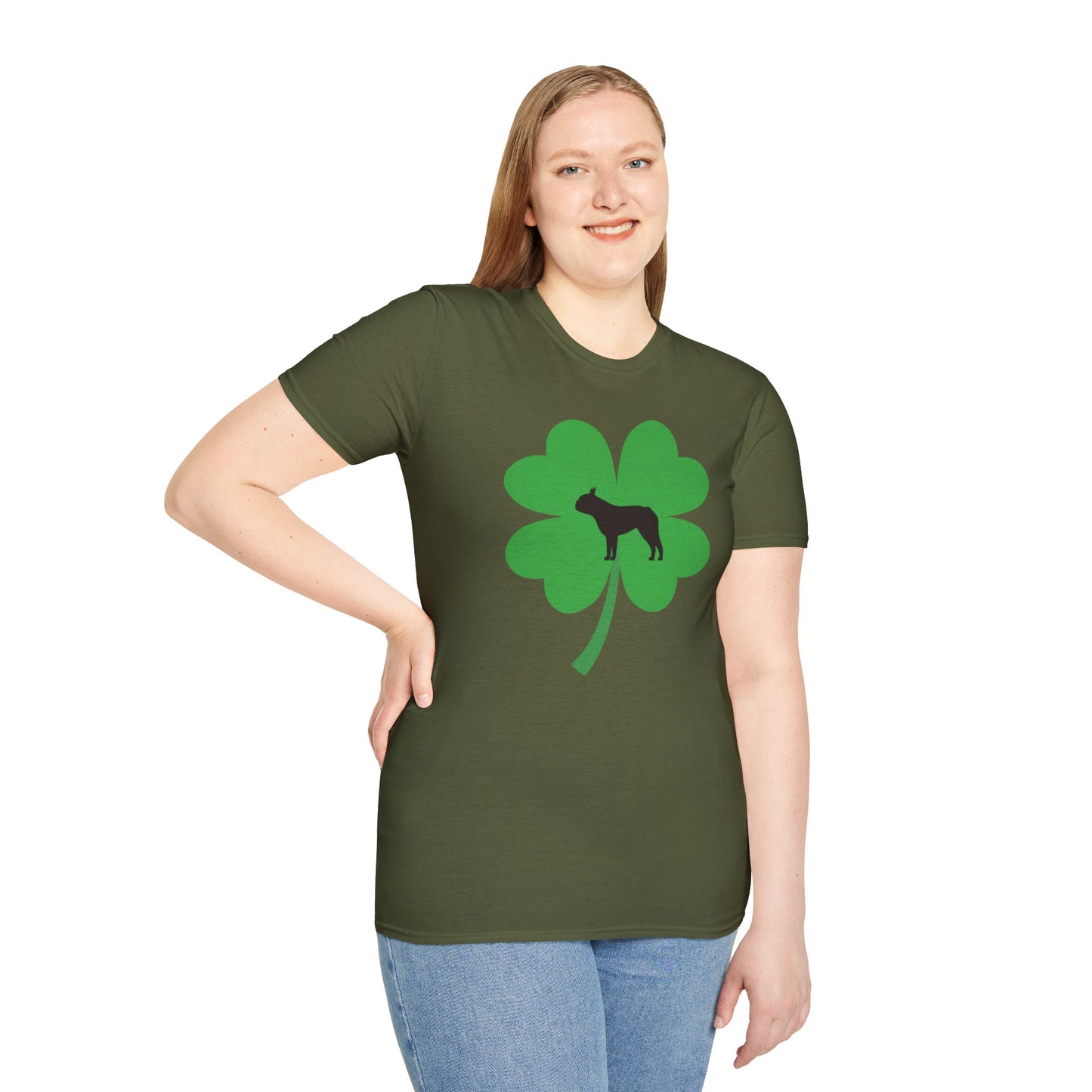 Lucky Boston Terrier Unisex T-Shirt - Finleys Online