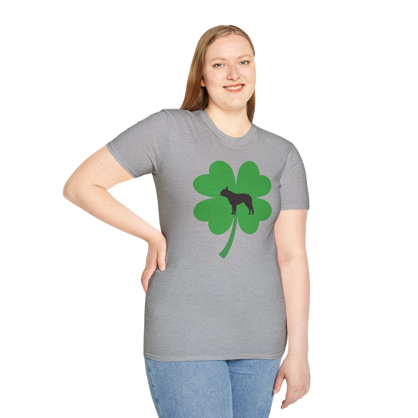 Lucky Boston Terrier Unisex T-Shirt - Finleys Online