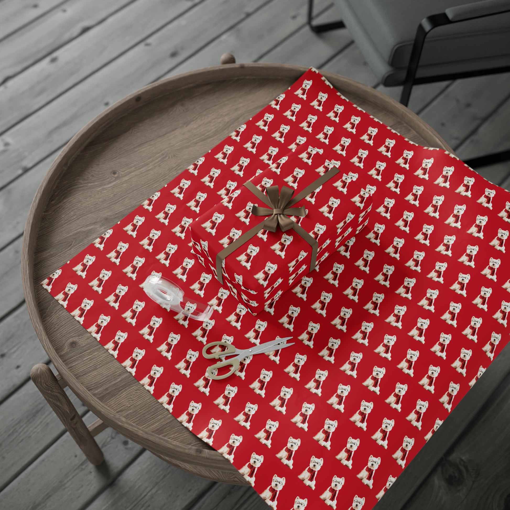 Westie Red Wrapping Paper - Finleys Online