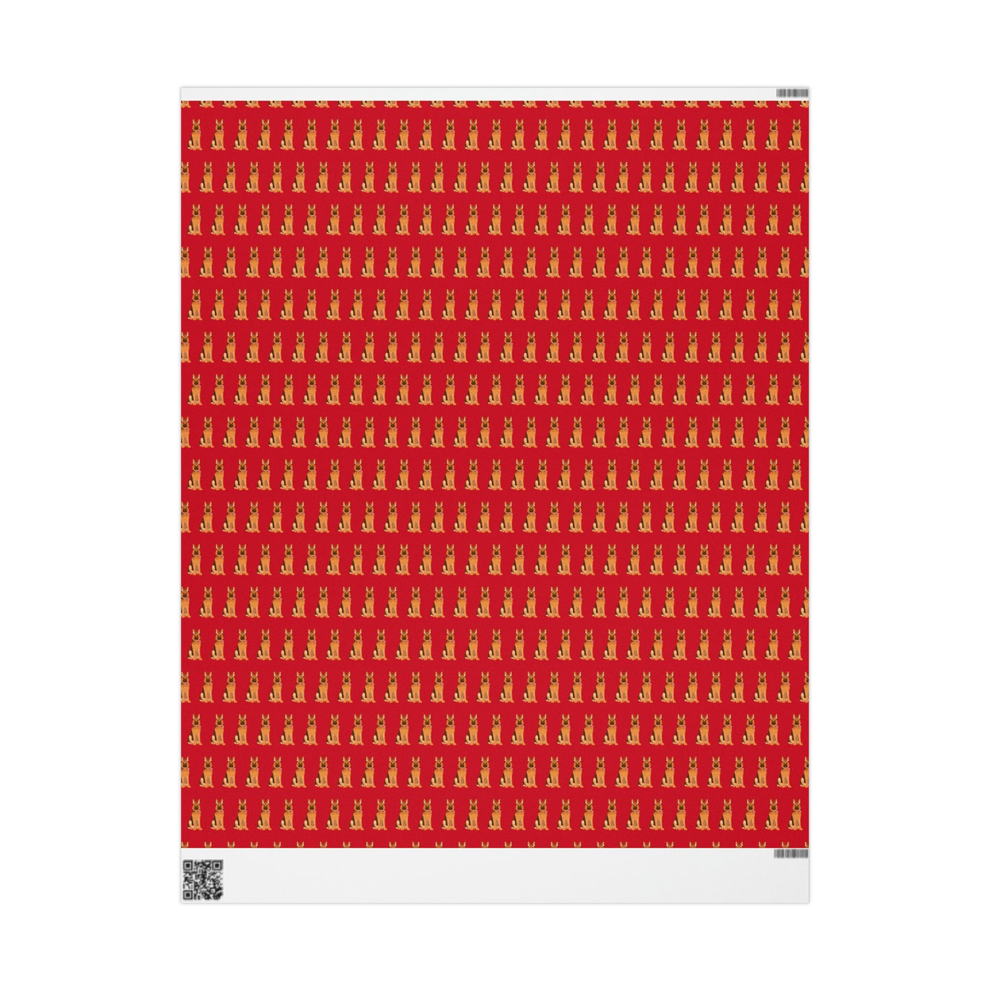 German Shepherd Red Wrapping Paper - Finleys Online