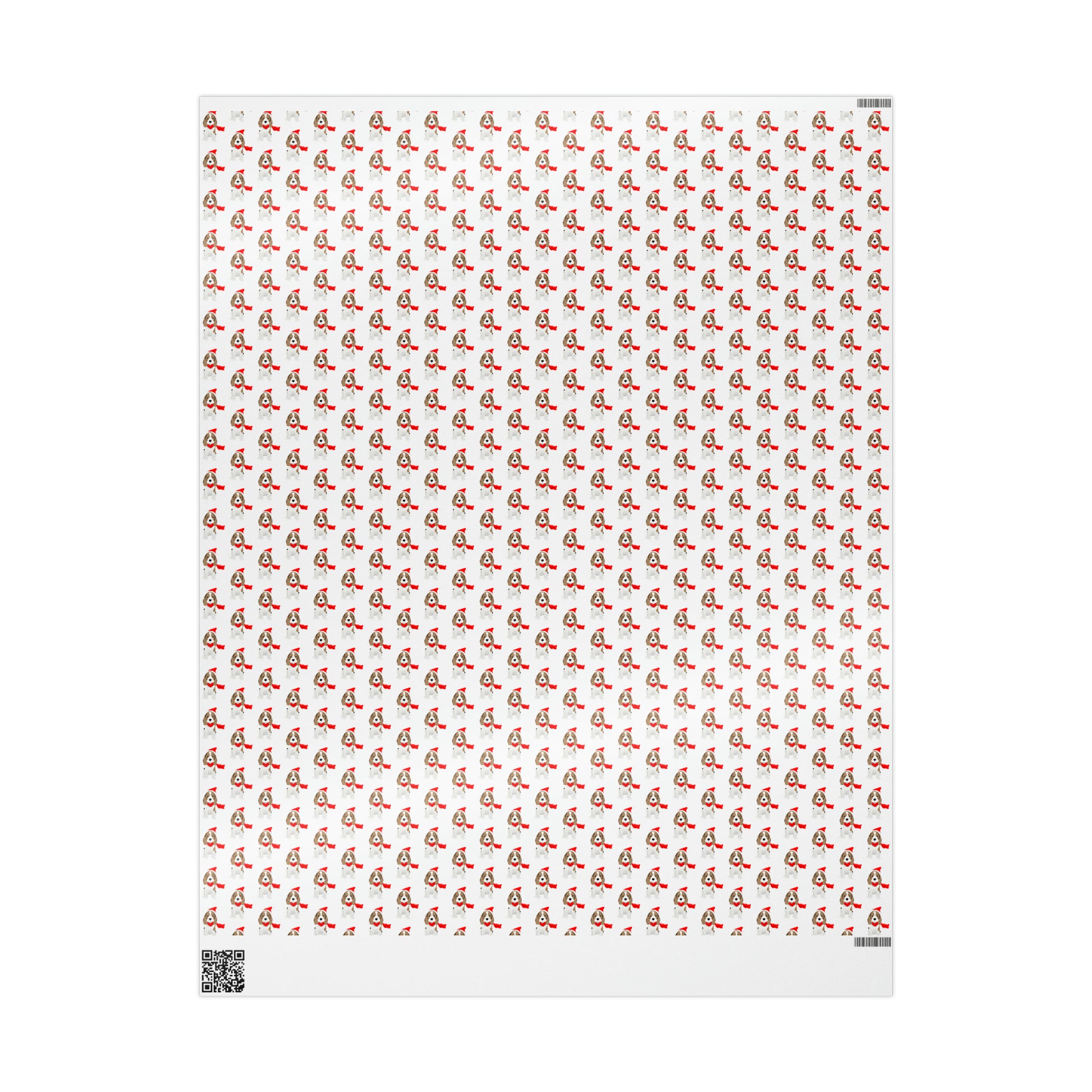 New Sizes: Beagle Puppy White Wrapping Paper - Finleys Online