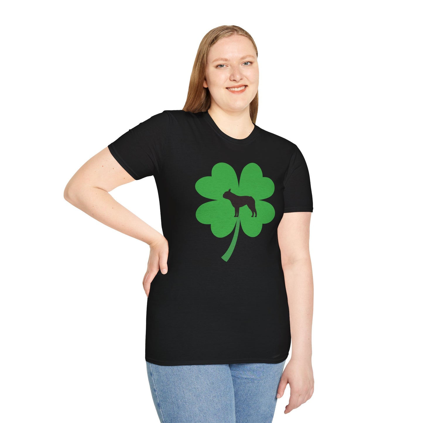 Lucky Boston Terrier Unisex T-Shirt - Finleys Online