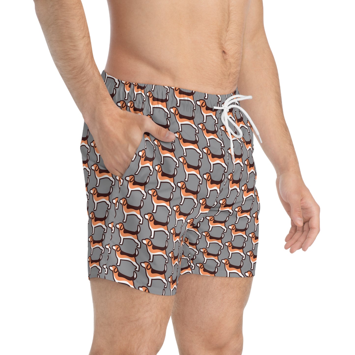 Modern Beagle Swim Trunks - Grey - Finleys Online