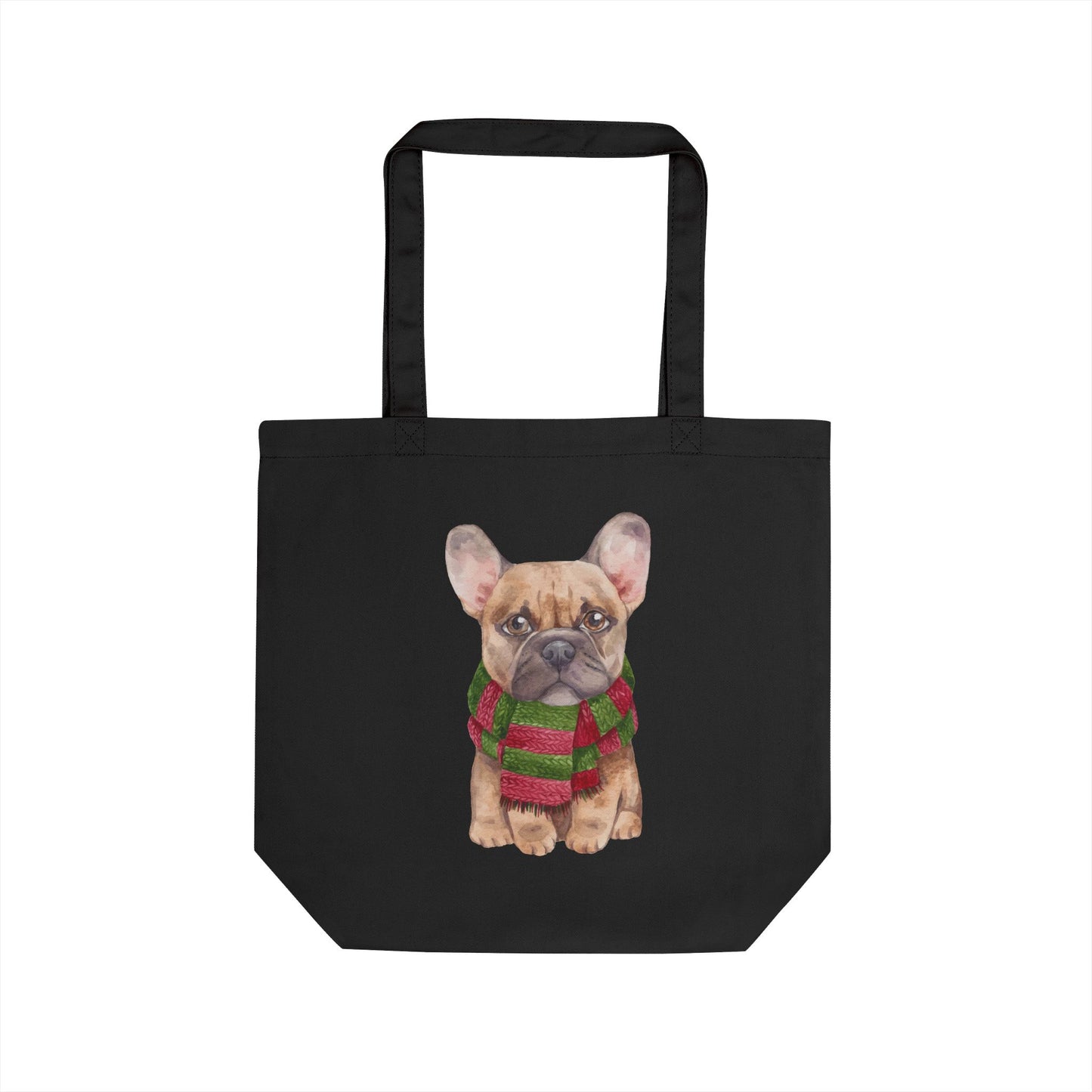 Winter Frenchie Tote - Black