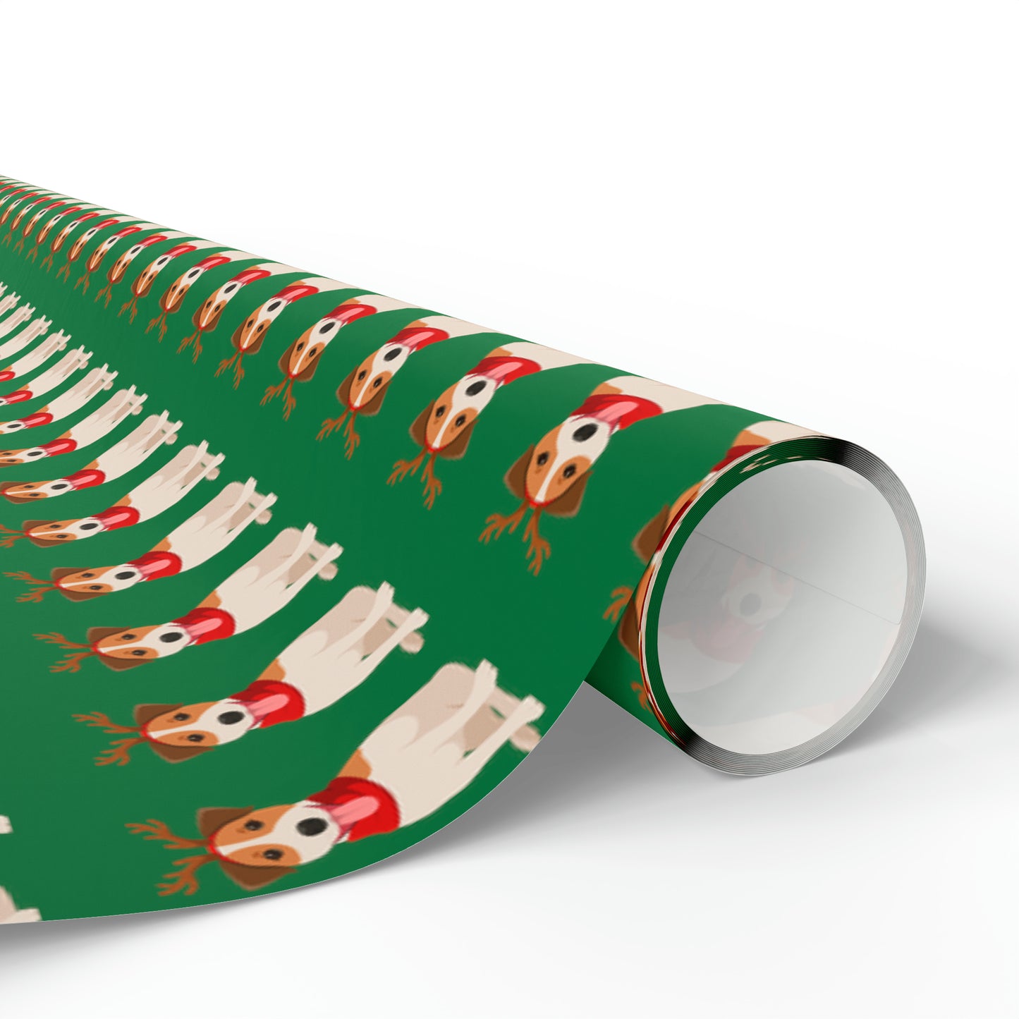 Jack Russel Green Wrapping Paper - Finleys Online