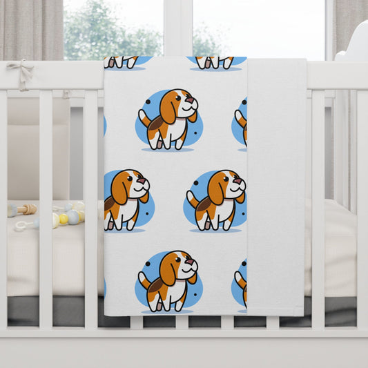 Beagle Bubble Soft Fleece Baby Blanket - Clearance - Finleys Online