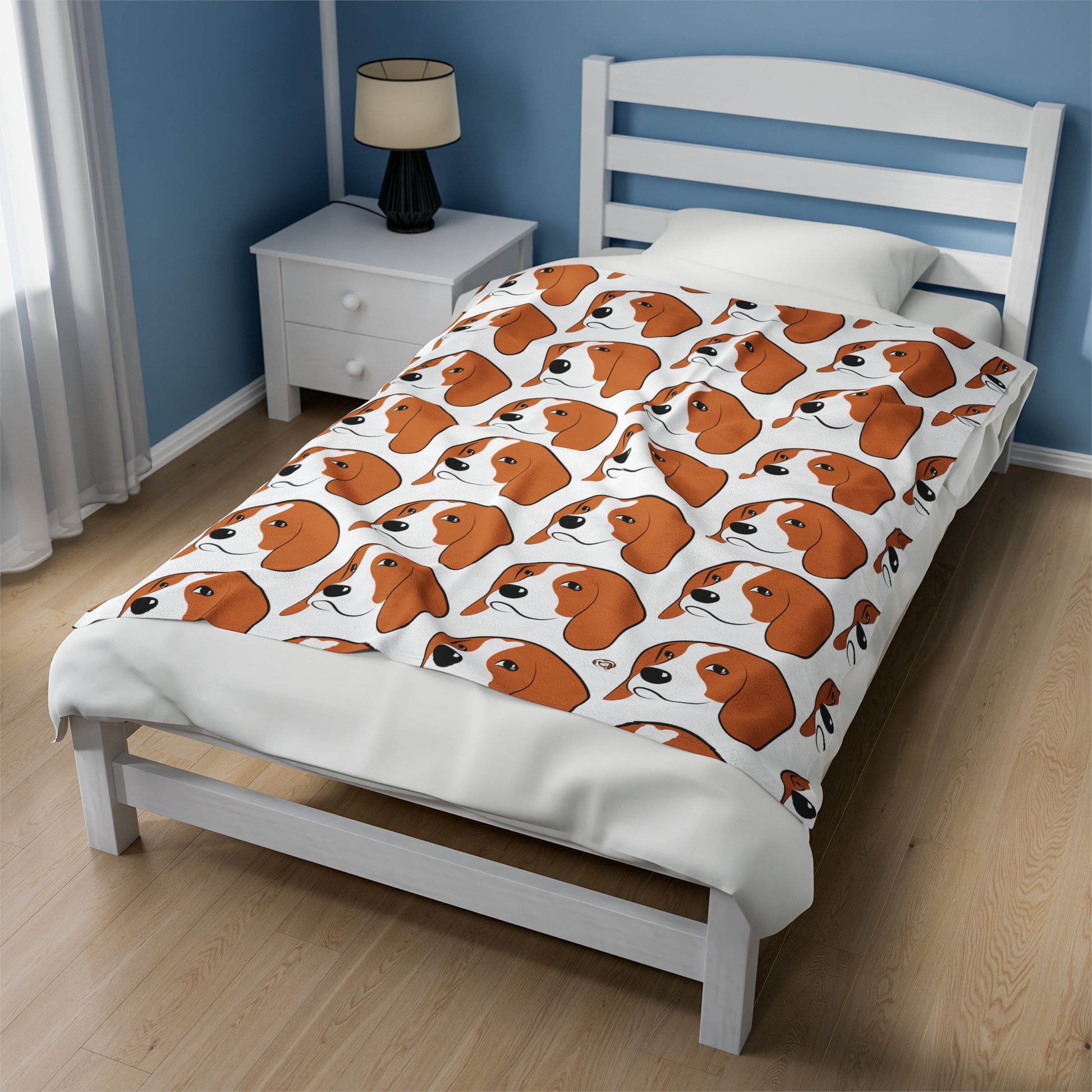 Beagle Face Velveteen Plush Blanket - Finleys Online