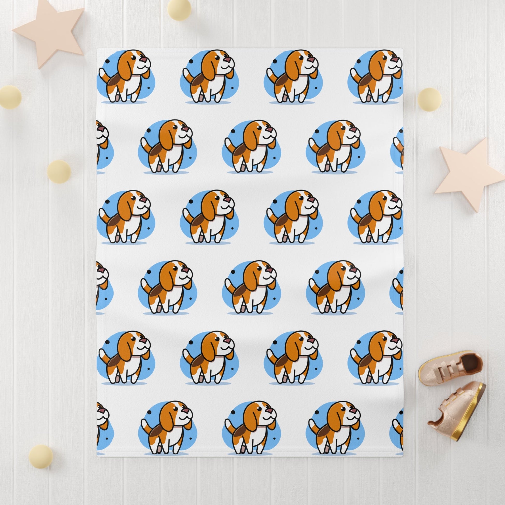 Beagle Bubble Soft Fleece Baby Blanket - Clearance - Finleys Online