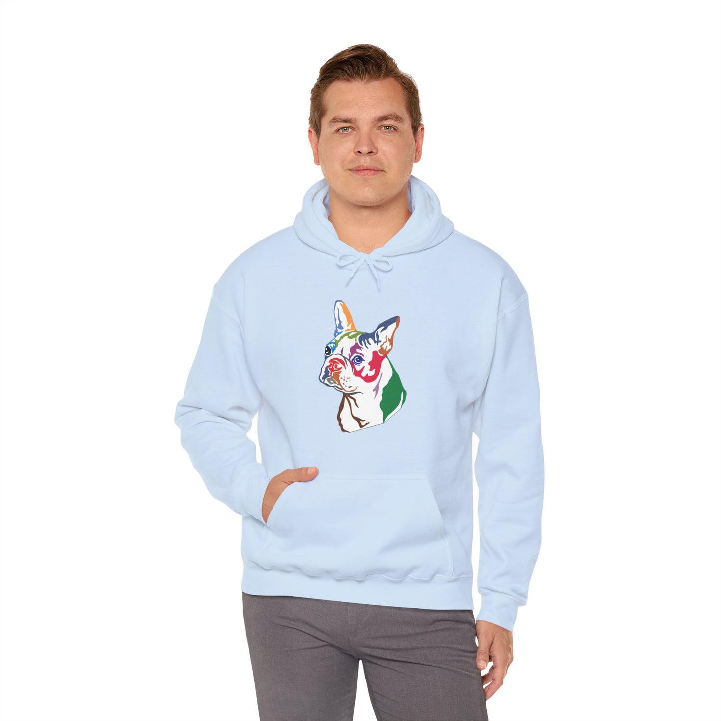 Boston Terrier Modern Art - Unisex Heavy Blend™ Hooded Sweatshirt - Finleys Online