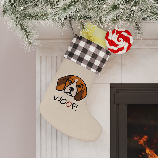 Beagle WOOF! Christmas Stocking - Finleys Online