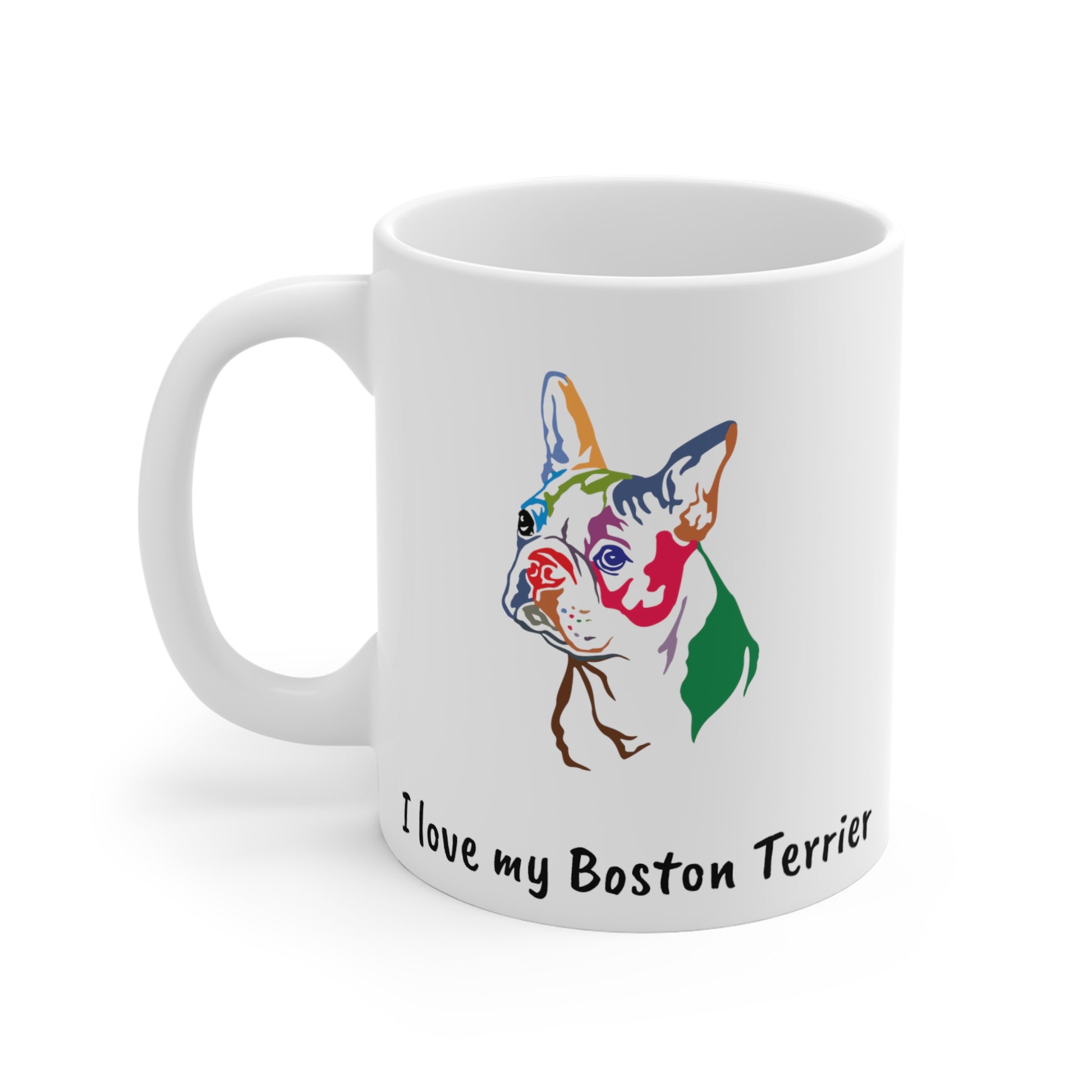 Boston Terrier Modern Art - Mug 11oz - Finleys Online