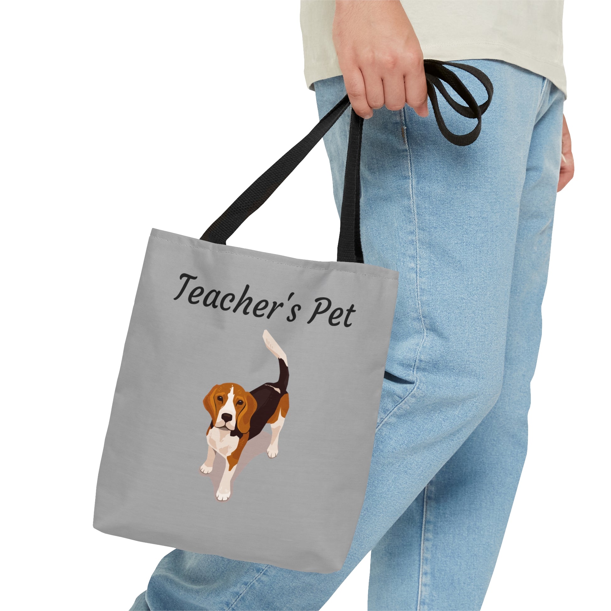 Teacher's Pet (Beagle) Tote - Gray - Finleys Online