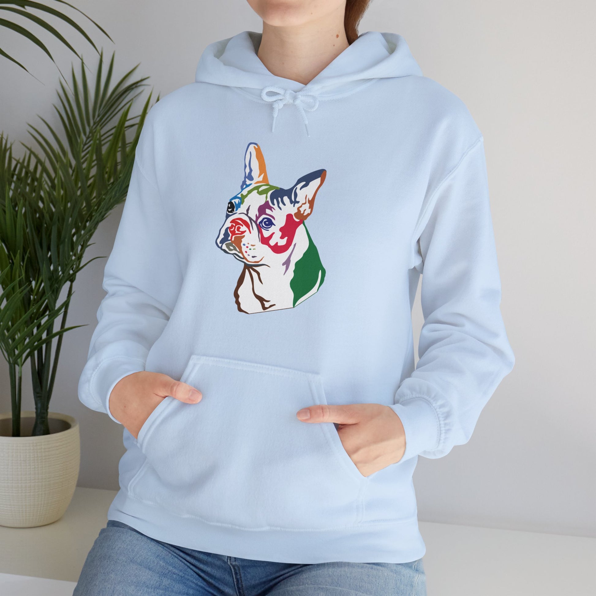 Boston Terrier Modern Art - Unisex Heavy Blend™ Hooded Sweatshirt - Finleys Online