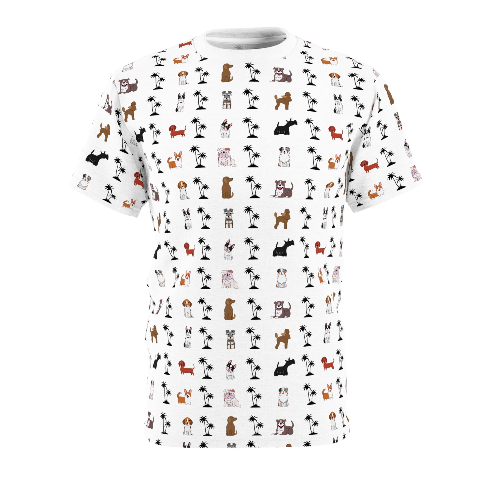 All Dogs and Palms Unisex Cut & Sew Tee - Clearance - Finleys Online