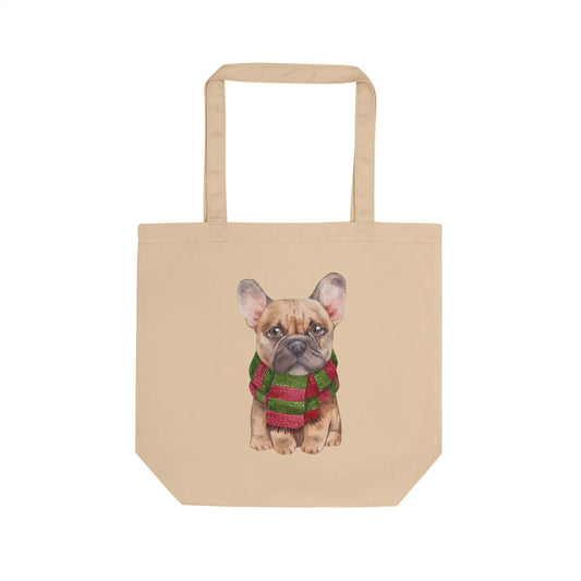 Winter Frenchie Tote - Black