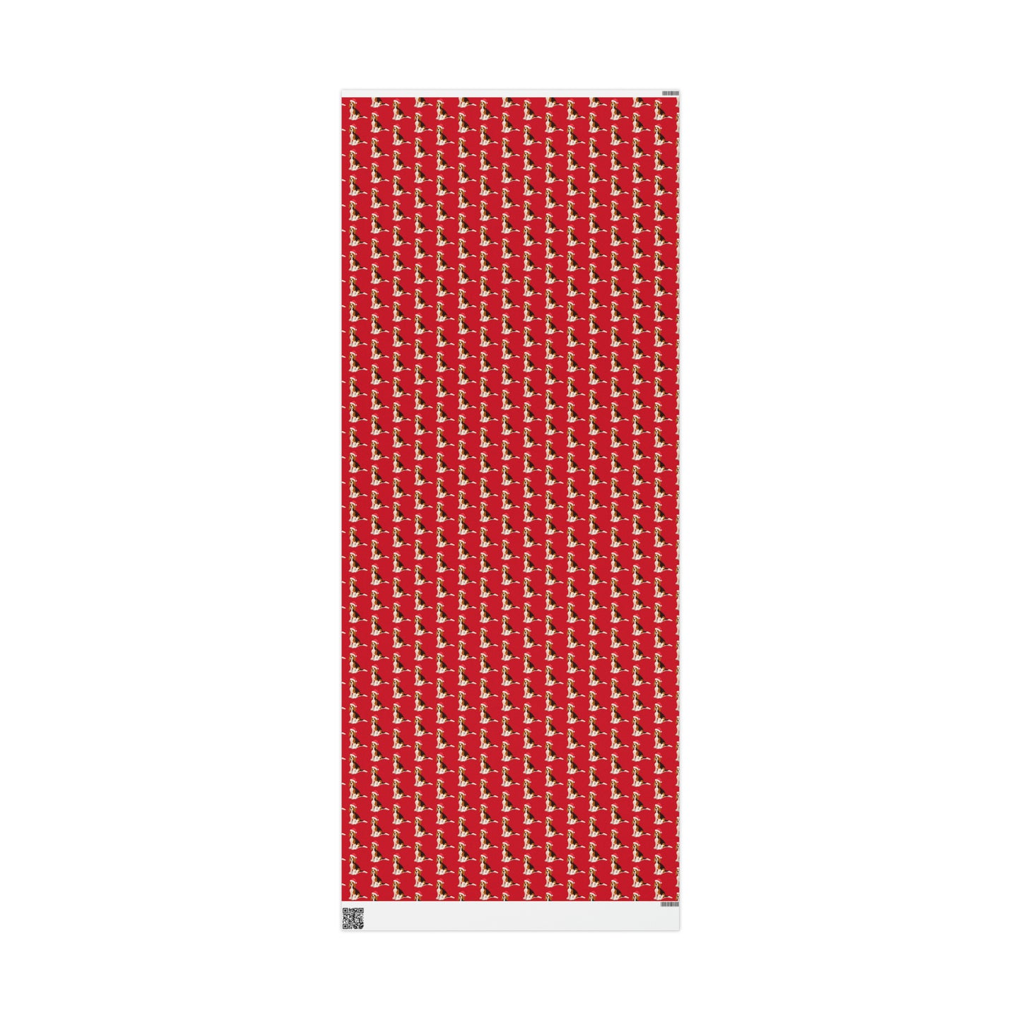 New Sizes: Santa Beagle Red Wrapping Paper - Finleys Online