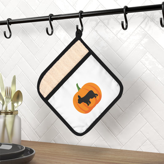 Fall Frenchie Pot Holder with Pocket