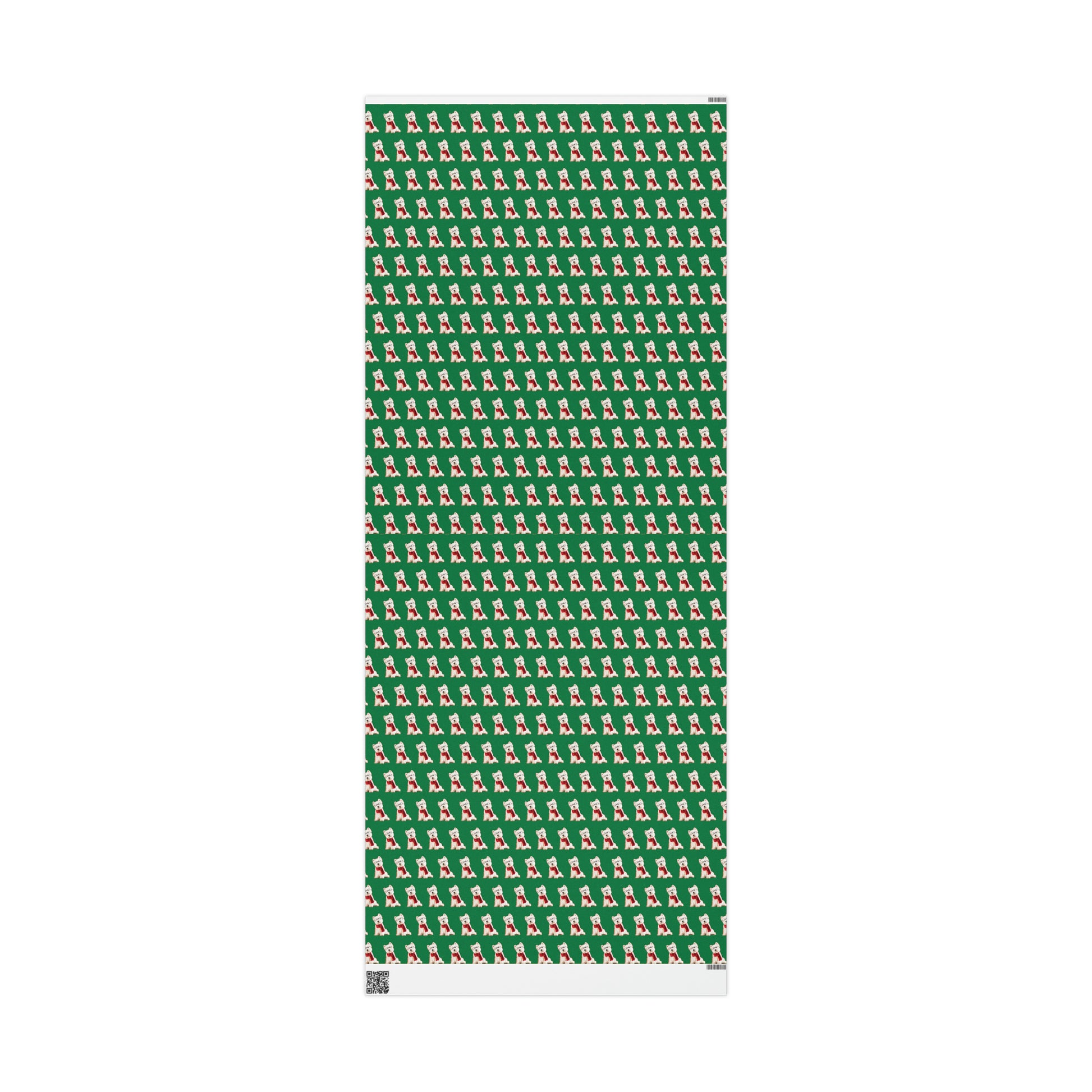 Westie Green Wrapping Paper - Finleys Online