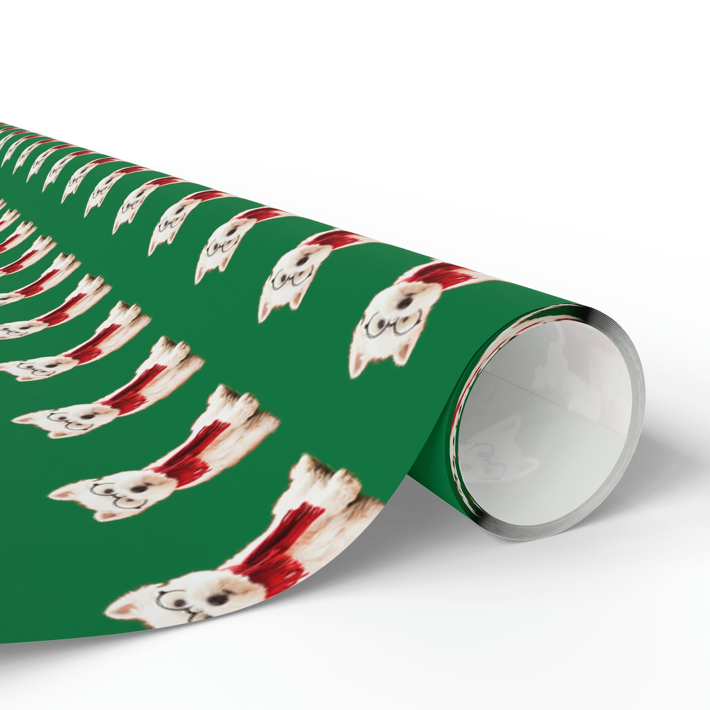 Westie Green Wrapping Paper - Finleys Online