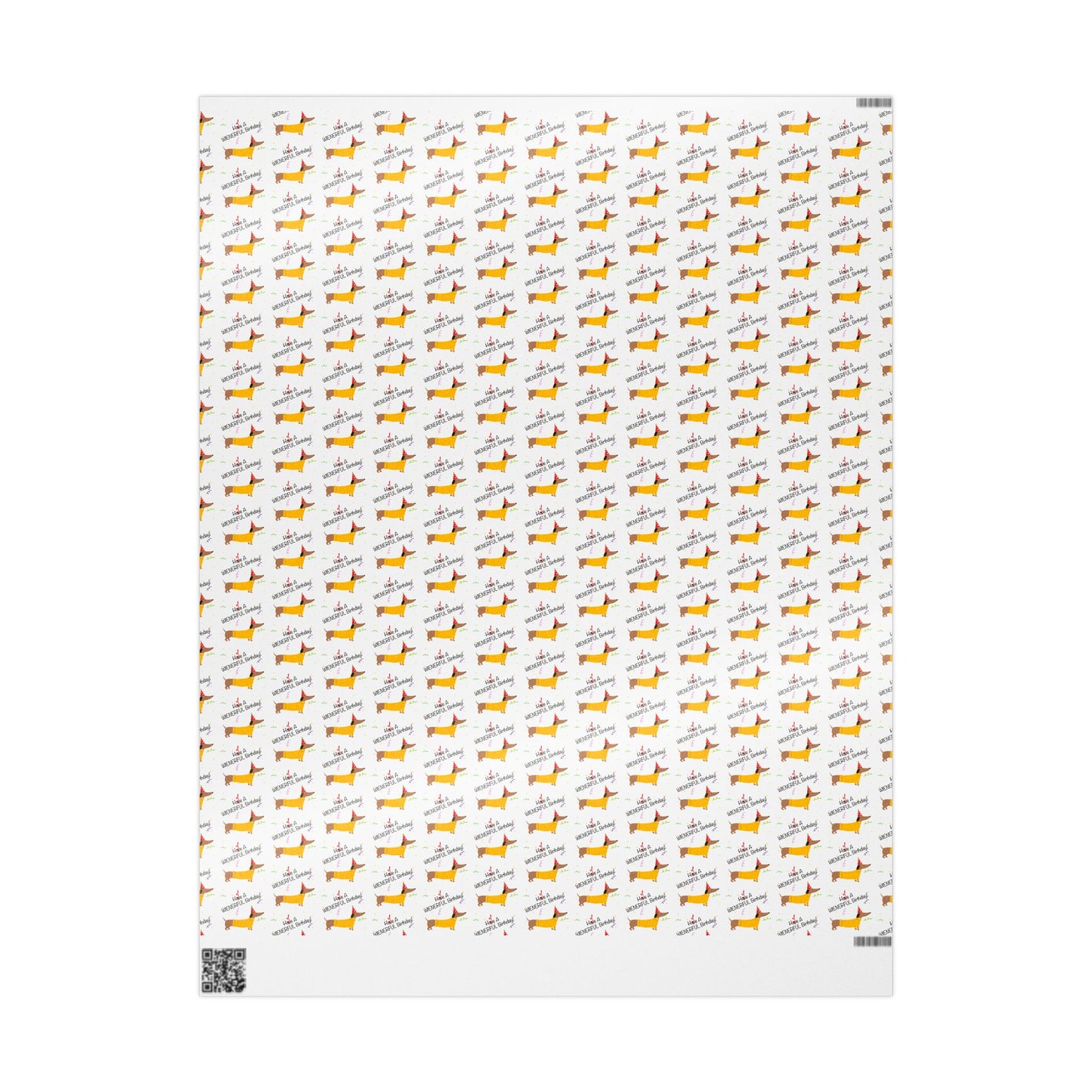 Have a Wienerful Birthday Dachshund Wrapping Paper