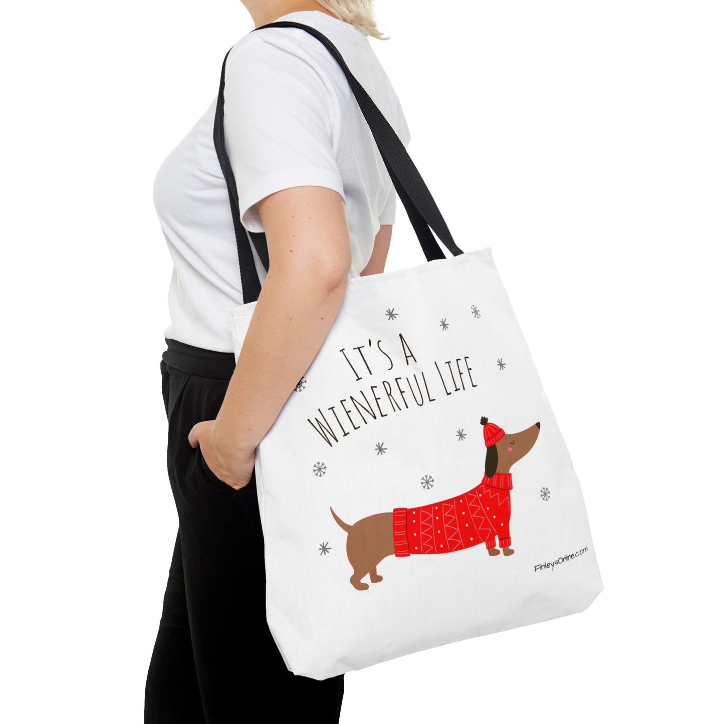 It's a Wienerful Life Dachshund Tote Bag