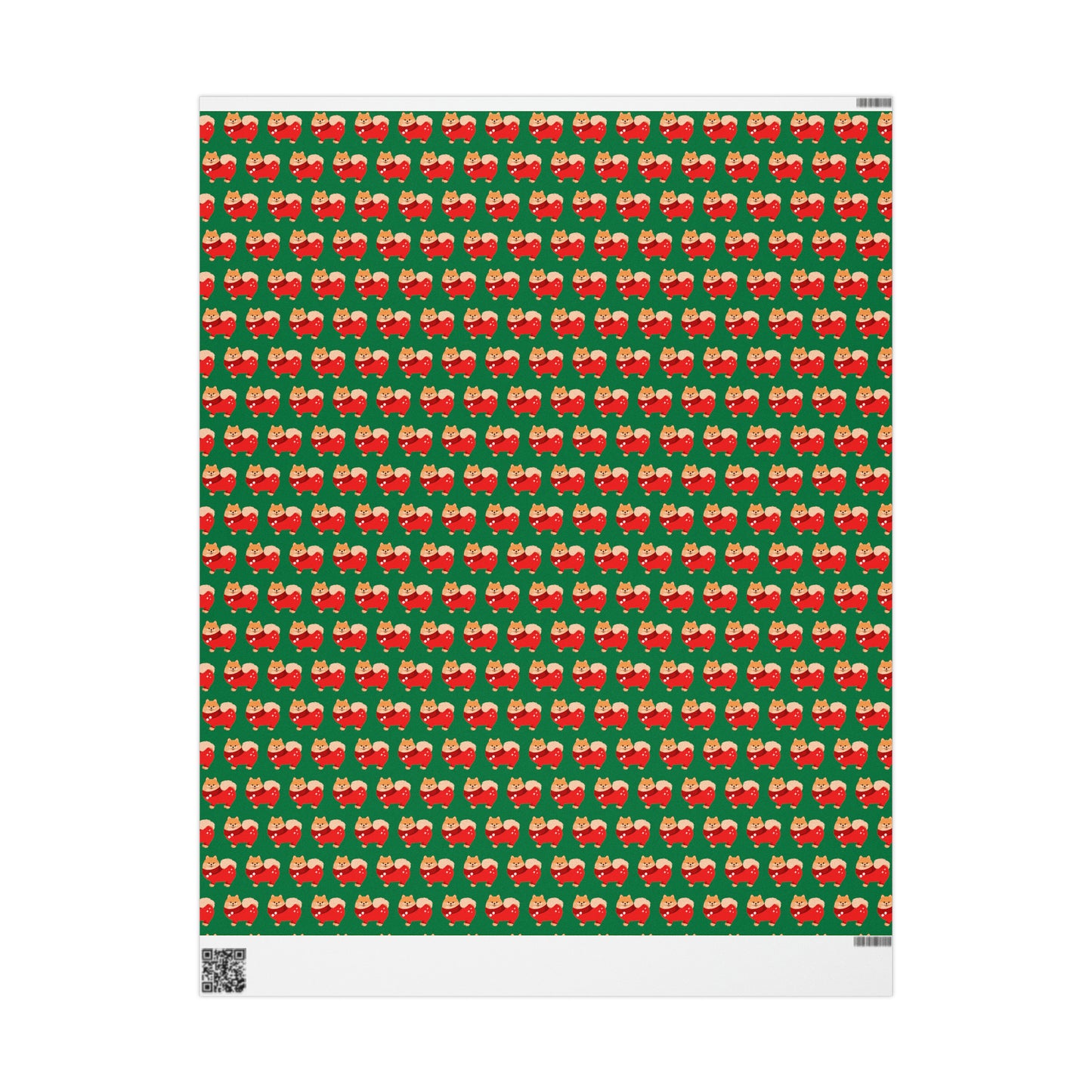 Pomeranian Green Wrapping Paper - Finleys Online