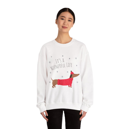 "It's a Wienerful Life" Heavy Blend™ Crewneck Sweatshirt