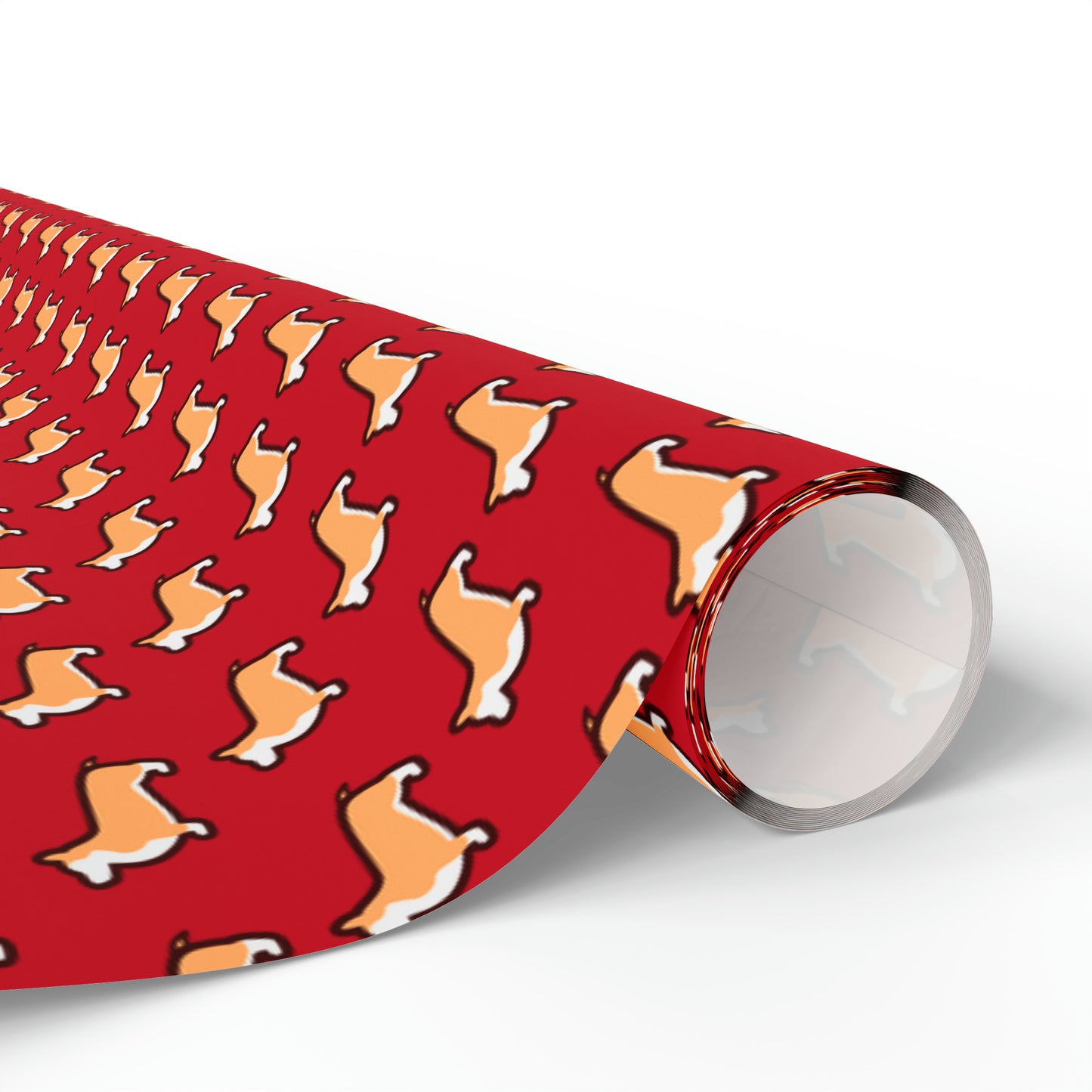 Modern Corgi Red Wrapping Paper - Finleys Online