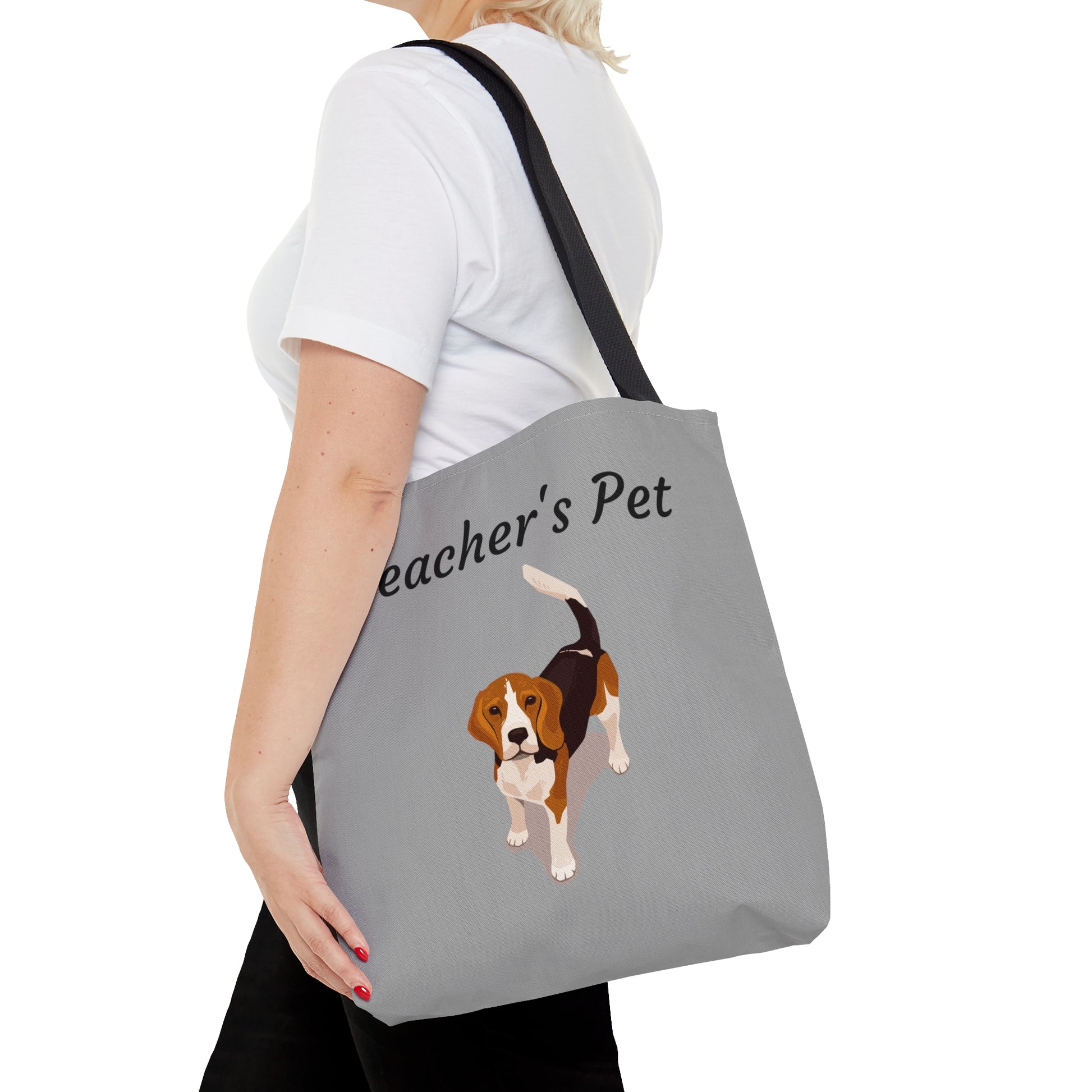 Teacher's Pet (Beagle) Tote - Gray - Finleys Online