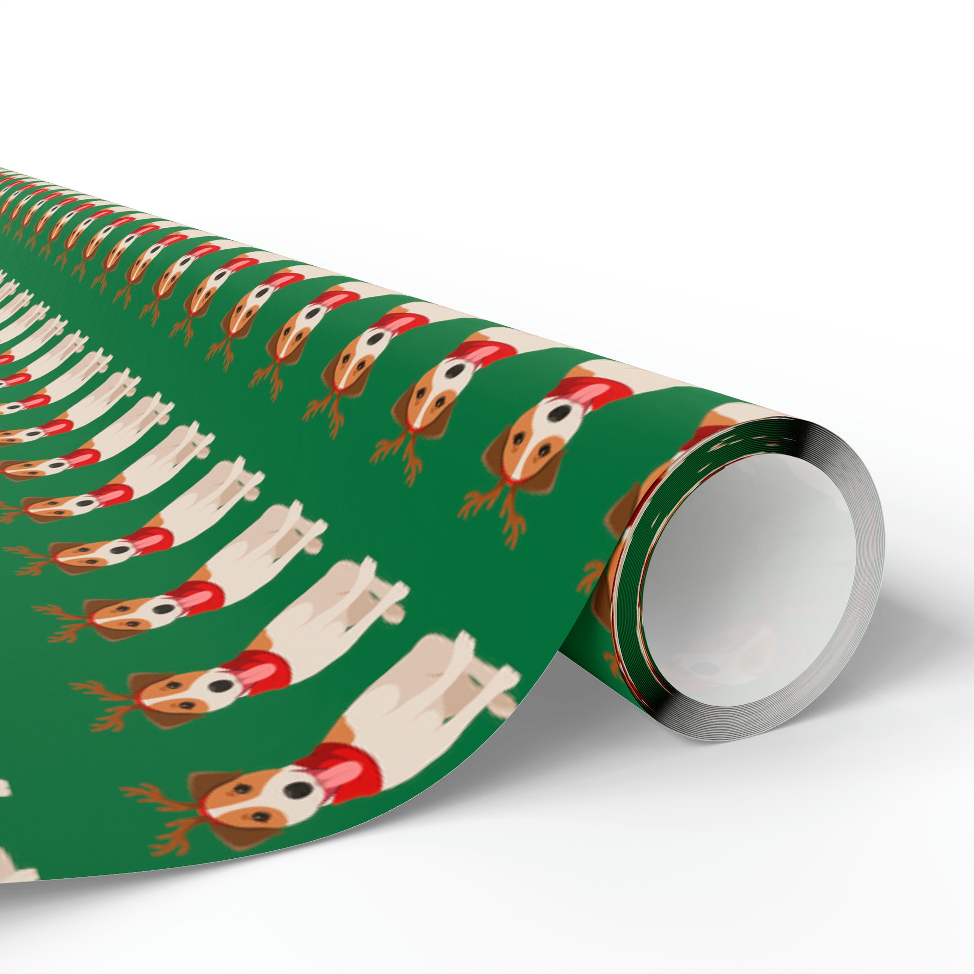 Jack Russel Green Wrapping Paper - Finleys Online