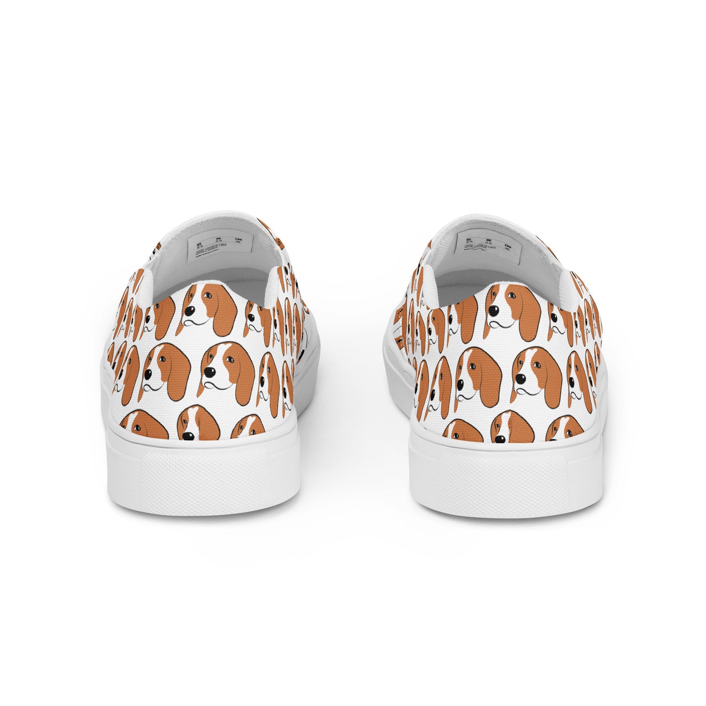 Women’s Beagle Face Slip-on Canvas Shoes - Finleys Online