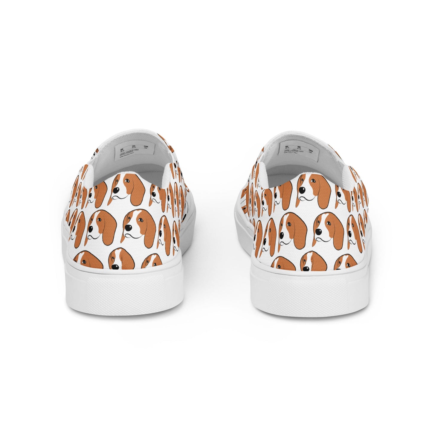 Women’s Beagle Face Slip-on Canvas Shoes - Clearance - Finleys Online