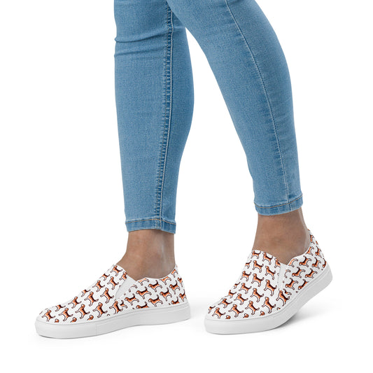 Women’s Modern Beagle Slip-on Canvas Shoes - Finleys Online