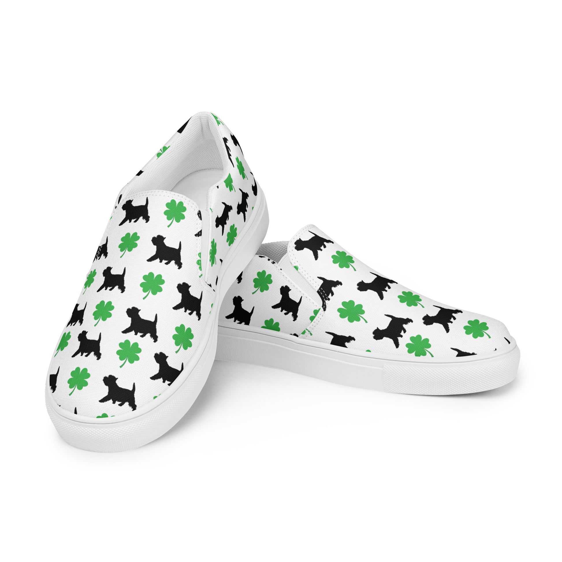 Lucky Westie Women’s slip-on canvas shoes - Finleys Online